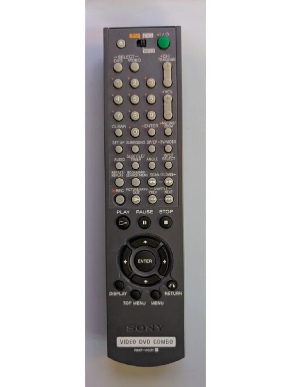 Genuine Sony RMT-V501 DVD/VCR Combo Remote Control - Tested & Working
